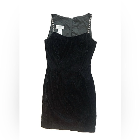 Vintage Gunne Sax Jessica McClintock Black Velvet Dress - Picture 1 of 8